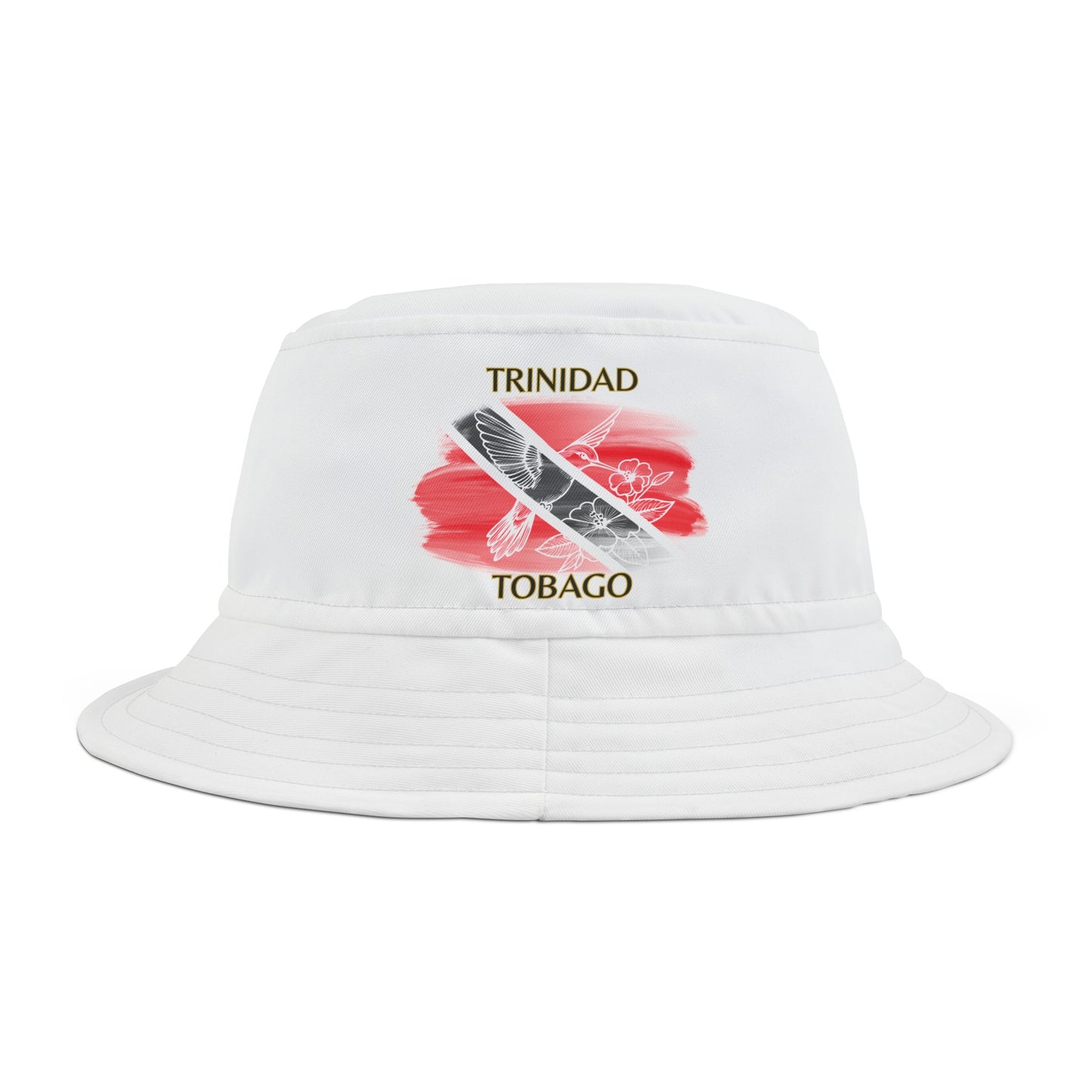 Trinidad & Tobago Bucket Hat (white bird)
