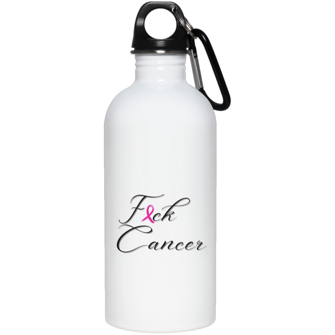F Cancer 20 oz. Stainless Steel Water Bottle