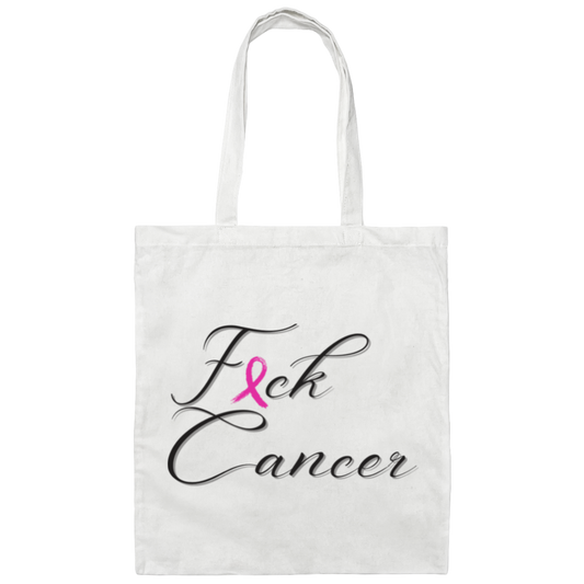 F Cancer Canvas Tote Bag