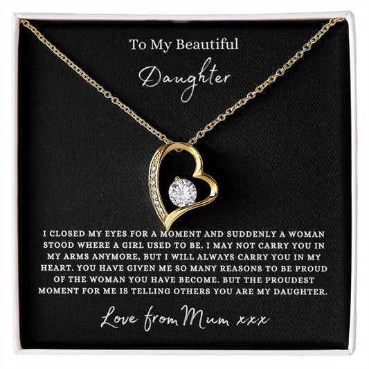 Daughter | I Close My Eyes and Suddenly A Woman Appears | Love Necklace